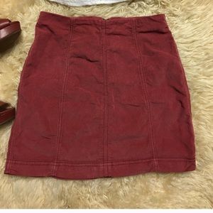 Corduroy mini skirt